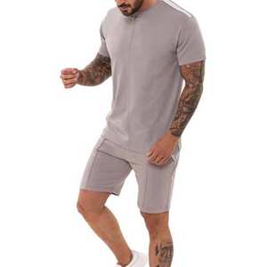 Conjunto Deportivo Corto de Algodón para Hombre, Personalizado, de Pakistán, Nueva Moda 2026, Logotipo Personalizado, Ropa Deportiva de Verano, Camiseta y Pantalones Cortos para Hombre - Product Image 2
