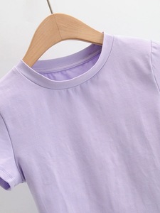 T-Shirt à manches courtes à la mode pour femmes nouveau haut d'épaule asymétrique décoration sans bretelles conception plissée été doux - Product Image 3