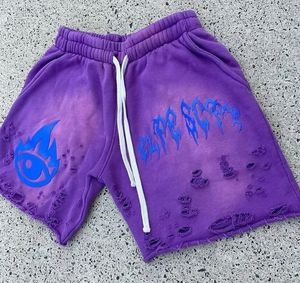 กางเกงขาสั้นสไตล์วินเทจสำหรับผู้ชาย ทรงสตรีทแวร์ ลุคจ็อกกิ้ง ผ้าฟอกสีซีดแบบซันเฟด ผ้าหนา ฟอกสีแบบแอซิดวอช ผลิตในปากีสถาน ขนาดปรับแต่งได้ - Product Image 1