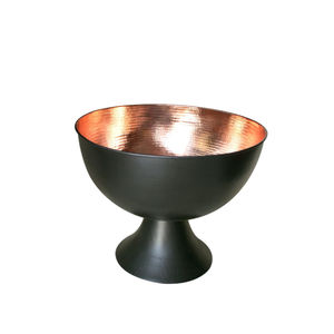 Elegante Tazón para Ponche de Acero Inoxidable Martillado de Doble Pared, Aislado, Ecológico y Moderno para Servir en Bodas - Product Image 5