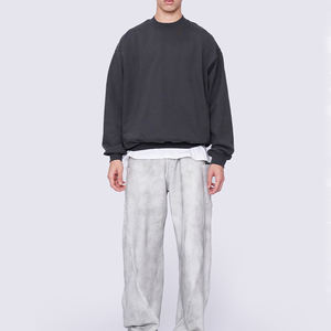 Sudadera de Felpa para Hombre, Estilo Vintage, Lavada, de Algodón 100%, Transpirable, Talla Grande, Personalizada - Product Image 1