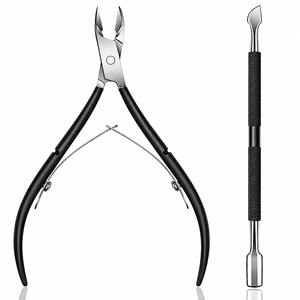 Professional Stainless Steel <b>Nail</b> <b>Tool</b> Set Pink Handle Flat Blade Sharp Tip Wide Jaw Opening Durable for Baby Adult Use Finger - Product Image 3