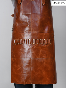 Wholesale Custom Heavy Duty Industrial Shop <b>Apron</b> Durable Washed Soft Leather Welding Jacket Protective <b>Apron</b> - Product Image 2