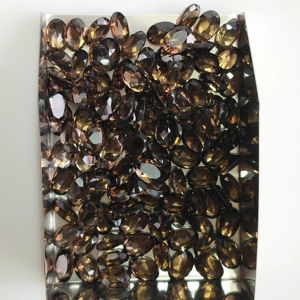 Cuarzo Ahumado Natural 7x5MM Corte Ovalado, Gema Suelta de la Mejor Calidad para la Fabricación de Joyas - Product Image 3