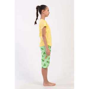 Ensemble Capri ovale pour filles avec col et manches courtes, vêtements de nuit, taille 7-8/13-14 - Product Image 2