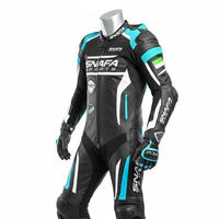 Combinaison de moto légère respirante en cuir véritable une pièce combinaison de course de moto moto costumes de course automobile