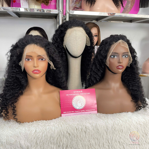 วิกผมดิบจากพม่าวิกผมลอนแบบชาวพม่า13x4แบบลูกไม้ด้านหน้าสวมใส่ง่าย - Product Image 3