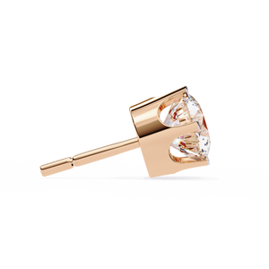 Boucles d'oreilles uniques en or 18 carats avec diamant de laboratoire, boucles d'oreilles de qualité supérieure - Product Image 5