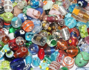 Decorative Assorted Handmade Glass <b>Beads</b> Bulk Pack Irregular Shape Premium Red Combination <b>Crystal</b>/Lampwork Loose <b>Beads</b> <b>Bracelet</b> - Product Image 4