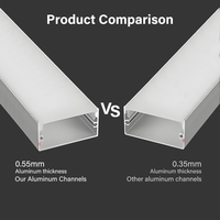 Profil de barre d'angle en aluminium extrudé en forme de U de l'usine professionnelle Shell 1m 2m Alliage d'aluminium coupé à la taille