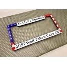 Premium Patriotic Car Plastic License <b>Plate</b> Frames LED Material <b>Number</b> <b>Plate</b> Cover <b>Holder</b> for Car Decoration - Product Image 5
