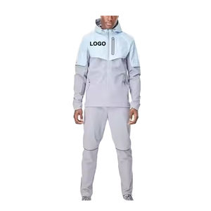 Conjunto Deportivo Informal de Invierno para Hombre, Chaqueta Cortavientos de Nailon con Lavado Ácido, Chándal de Alta Calidad, Talla Grande, Ligero - Product Image 6