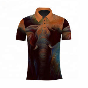 Polos pour hommes grande taille entièrement sublimés Polos d'été respirants pour hommes Polo de sport d'affaires - Product Image 4