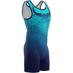 Combinaisons de lutte à bas prix, meilleure vente, uniformes de lutte 100% polyester pour hommes - Product Image 6