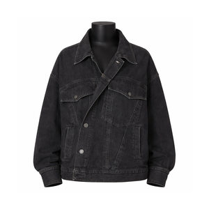 แจ็คเก็ตยีนส์ผู้หญิงคุณภาพพรีเมียม ผ้าถัก ระบายอากาศ กันลม ทรงโอเวอร์ไซส์ สไตล์วินเทจ แจ็คเก็ตยีนส์ลำลอง สตรีทแวร์ - Product Image 1