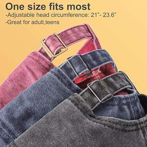 Paquete de 3 gorras de béisbol lisas lavadas, regalo de sombreros de papá ajustables Retro Para hombres/mujeres, sin estructura/algodón - Product Image 4