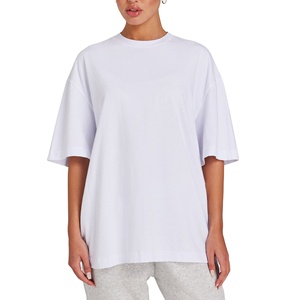 Camiseta personalizada de manga corta de gran tamaño, fabricante personalizado, camisetas para mujer, ropa informal, camiseta ligera de algodón para mujer - Product Image 1