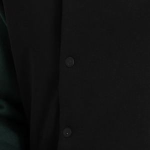 High Quality Men's Lettermen Varsity Slim <b>Canvas</b> Hooded Windbreaker Stand Collar Custom Logo Winter - Product Image 6