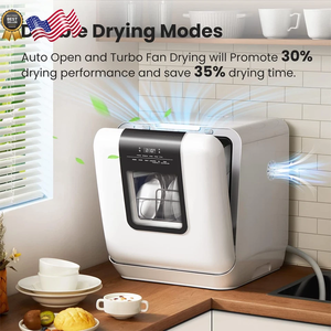 เครื่องล้างจานแบบตั้งโต๊ะแบบพกพาพร้อมถังเก็บน้ำในตัวขนาด 6 ลิตร - Product Image 6