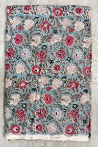 Jaipur ผ้าฝ้าย100% พิมพ์ลายบล็อกมือระบายอากาศเป็นมิตรกับสิ่งแวดล้อมทำด้วยมือ - Product Image 5