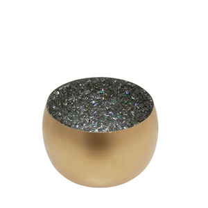 Vente en gros bougeoir votif en fer et perles couleur or bougeoir au design de luxe pot à bougies pour fête noël décoration intérieure - Product Image 4