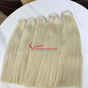 Extensions vietnamiennes blondes très tendance 2025, vente en gros, cheveux vierges Remy, double trame machine, 100 grammes, haute qualité, expédition immédiate - Product Image 2