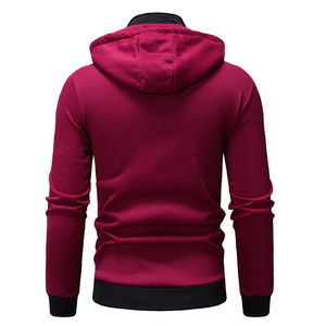 Ropa de calle rasgada de mezcla de algodón básico de peso pesado de alta calidad para hombre, fabricante desgastado con sol personalizado, cremallera Vintage - Product Image 2