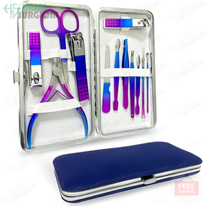 Nouveau coupe-ongles multifonction de haute qualité Kit de soins de beauté 10 pièces ensemble d'outils de manucure - Product Image 3