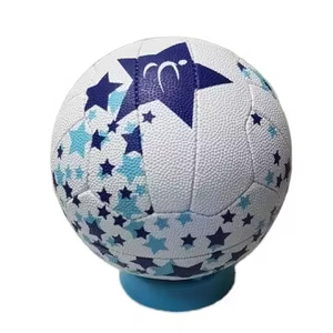 Balle de netball officielle de haute qualité cousue à la main de qualité supérieure; Accessoire de sport Netball en cuir et PU - Product Image 1