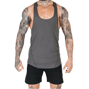 Débardeur de musculation personnalisé pour homme en coton biologique, logo personnalisé, vêtements de sport respirants, vente en gros, débardeur d'entraînement pour homme - Product Image 3