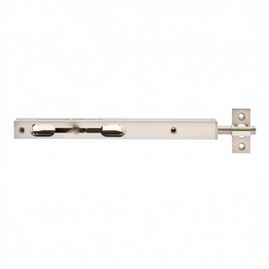 Tubular Edge Bolt with Strike Plate GAH 220mm Length 20mm Width 15mm Height Steel Silver for <b>Storage</b> <b>Lockers</b> - Product Image 3