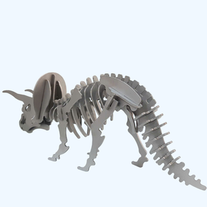 Terex 3D Laser Torosaurus Modèle en acier inoxydable 304 Jouet éducatif décoratif pour la maison pour adultes Fait à la main au Viet Nam C40CM - Product Image 4