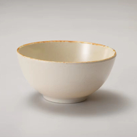 Bol à riz rond en mélamine de 4,5 pouces, style vintage unique, effet four, incassable, vaisselle pour restaurant et maison, vente en gros à prix abordable
