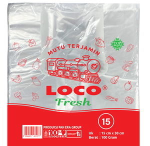 LOCO Fresh Plastique 15x30cm 100 grammes, la solution idéale pour un stockage alimentaire pratique et hygiénique, préservant la fraîcheur des aliments - Product Image 1
