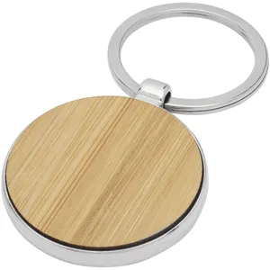 Portachiavi in Legno Sostenibile Nino, Portachiavi in Bambù per Merchandising Ecosostenibile - Product Image 1