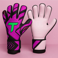 Gants de gardien de but de football avec système de protection des doigts et gants de gardien de revers respirants