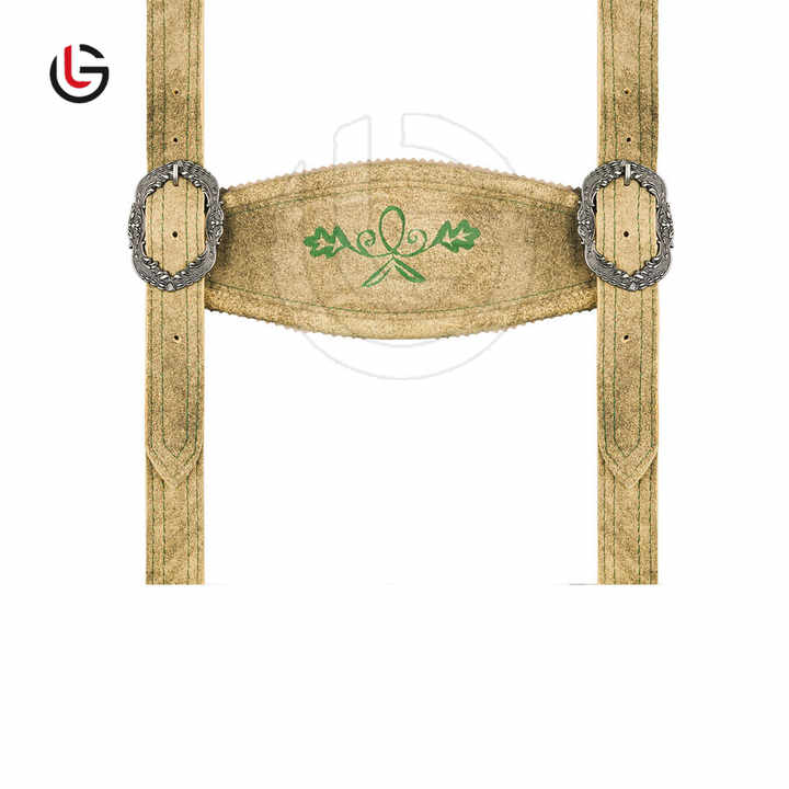 Low Price German Festival Cowhide & Goat Suede Leather Lederhosen Bavarian Shorts with Suspenders with Straps Adjustable on Sale