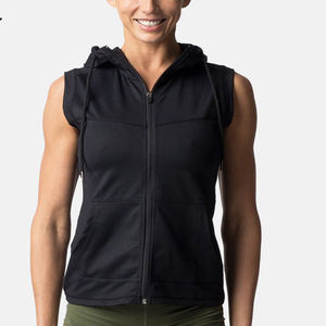 Venta al por mayor de alta calidad pullover entrenamiento sin mangas entrenamiento correr sudaderas con capucha 2023 personalizado gimnasio sin mangas mujer Sudadera con capucha - Product Image 1