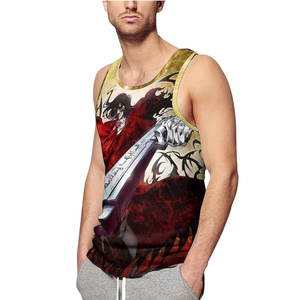 Personnalisé 3D Sublimé Muscle Débardeurs Hommes Séchage Rapide Respirant Polyester Tissu Gym Workout Fitness Formation Gilet - Product Image 1