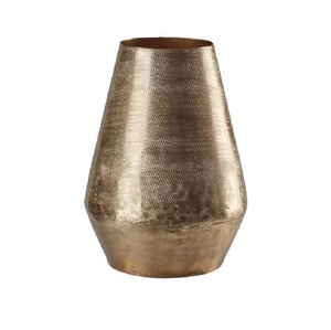 New Arrival Designer Aluminum Flower <b>Vases</b> Antique Finishing Flower <b>Vases</b> With Handmade Decoration at Affordable Price - Product Image 3