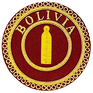 2025 Ordre d'Athelstan Porte-épée Tablier Badge Cuir Brodé Type à coudre - Product Image 4