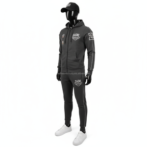 Chándal de lana Premium para mujer, 330 GSM, mezcla de poliéster y algodón suave, Color Gris Carbón, chándales con estampado de logotipo personalizado de talla grande - Product Image 4