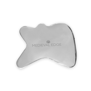 High Quality R-Shape Stainless Steel Gua Sha Tool Face Body Massage Muscle Relaxation Skin Rejuvenation Original Indian Factory - Product Image 1