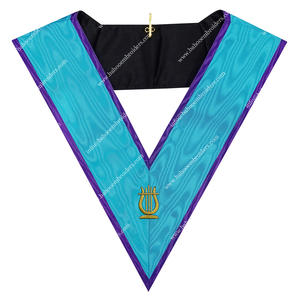 MASONIC REGALIA OFFICER'S COLLAR OF MISRAIM RITE <b>MUSIC</b> MASTER - Product Image 1