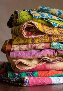 Wholesale Lot Indian Vintage Reversible Kantha <b>Quilt</b> <b>Handmade</b> Cotton Fabric Recycled Printed Pattern for Home Hotel Use Winter - Product Image 2