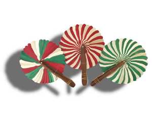 DISEÑOS ÚNICOS AL POR MAYOR: Mini ventilador de mano colorido, logotipo personalizado, ventiladores de rafia hechos a mano de Vietnam. - Product Image 2