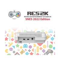 Konsol SNES Edisi RES2k 2022 Bekas dengan 16.000 Game Mendukung Format FC & GB Koneksi TV Tipe Colokan EU & US