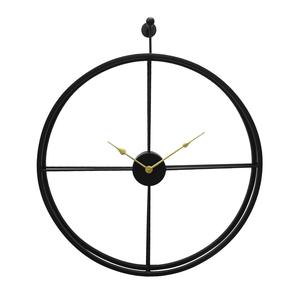 High Quality 40cm Vintage European Farmhouse Wall <b>Clock</b> Silent Quartz <b>Mechanism</b> Roman Numerals Abstract Non-Ticking Metal for - Product Image 6