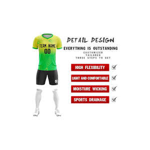 Equipo de fútbol transpirable personalizado, servicio OEM, camisetas de fútbol personalizadas, conjuntos de uniformes de fútbol, camisetas de fútbol sublimadas - Product Image 6