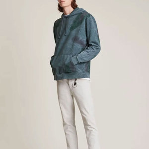 Sweat à capuche lavé à l'acide personnalisé de haute qualité 100% coton épais épaule tombante Double fermeture éclair sweat à capuche lavé à l'acide pour homme - Product Image 2